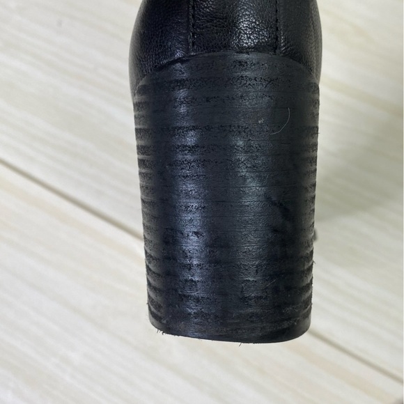 Vionic Black leather square toe Lyssa ankle Chelsea boots size 7.5 - Picture 9 of 13